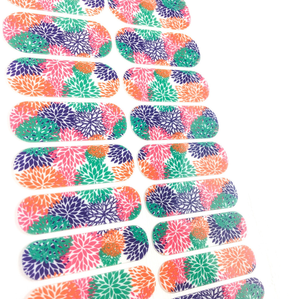Jamberry Punchy Puff Nail Wraps, Retired, Full